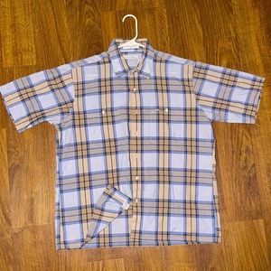 Christian Dior vintage button up short sleeve shirt size XL good condition